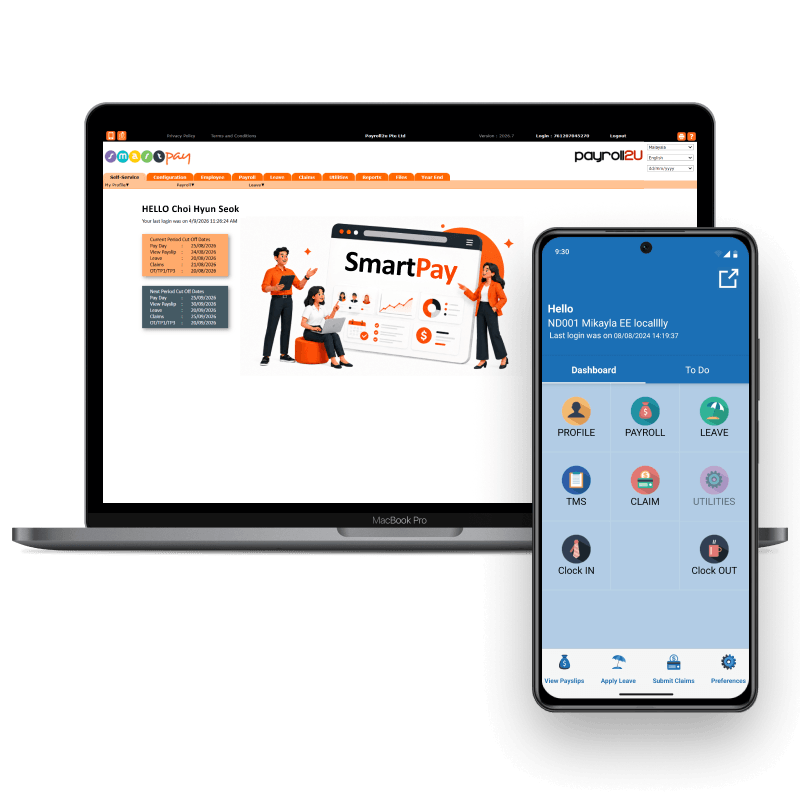 SmartPay payroll software dashboard